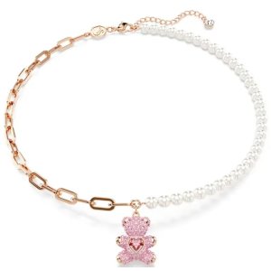 ブレスレット SWAROVSKI Teddy Heart Pink Rose Gold Bracelet M 5642978 Teddy bracelet, Bear, Pink, Rose gold-tone plated | Swarovski