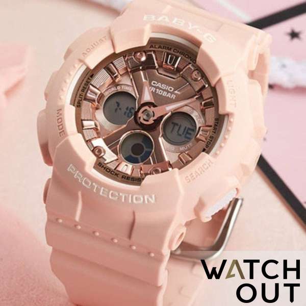 Casio Women Baby G Analog Digital Watch BA 130 4AER
