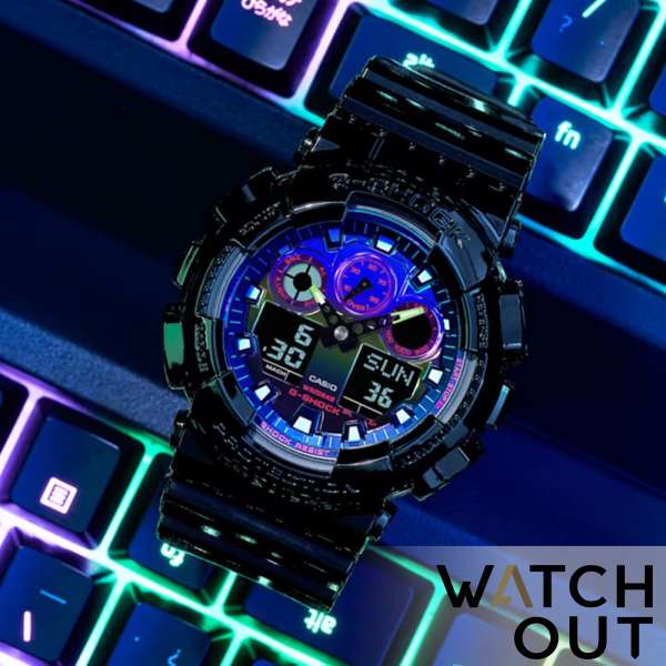 Buy CASIO G-Shock #GA-100RGB-1A - WATCHOUT