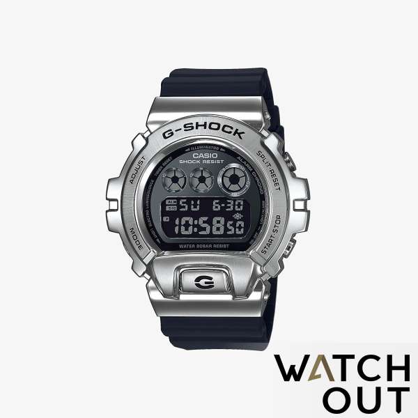 新品未使用　G-SHOCK GM-6900-1 CASIO BUY Casio G-Shock Silver Stainless Steel Case Sport Watch GM