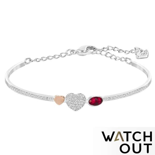 Swarovski 5169396 Duo Heart Bangle