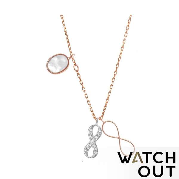 Swarovski 5182086 Duo Infinity Necklace