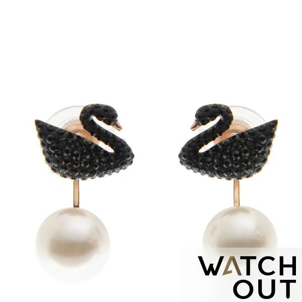 Swarovski 5193949 Iconic Swan Earrings