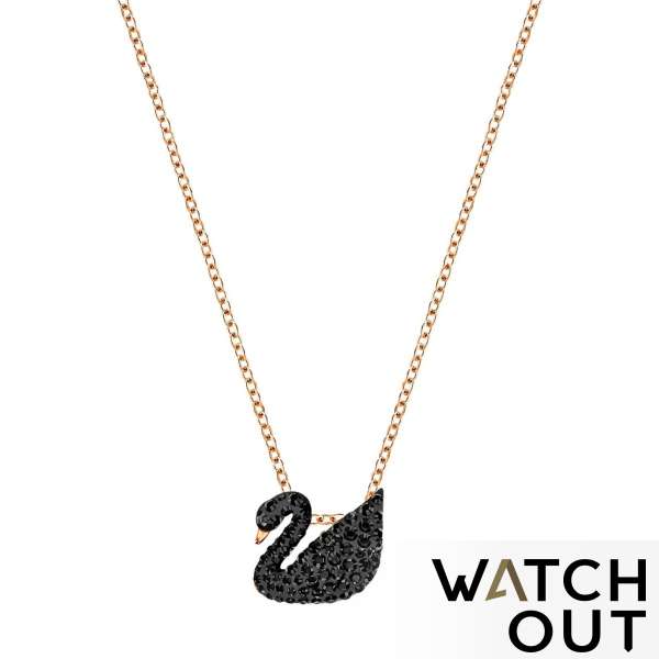 Swarovski 5204133 BLACK SWAN Necklace (Rose gold-tone plated)