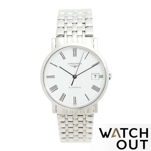 LONGINES L48094116 Elegant Collection Automatic White Dial Stainless Steel Ladies Watch