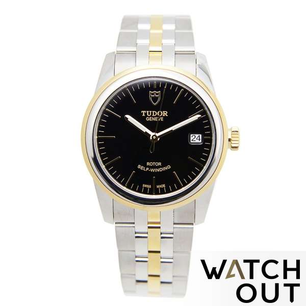 TUDOR GLAMOUR DATE #55003/68053 Y (Black Index)