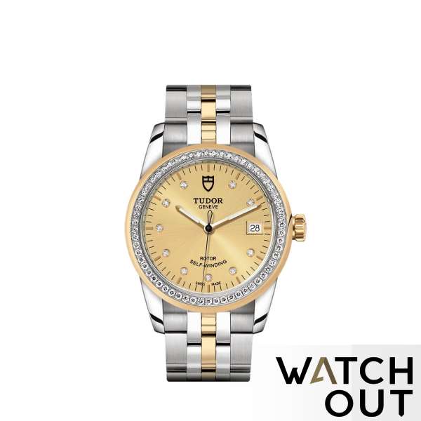 TUDOR GLAMOUR DATE #55023/68053 Y (Champ 10RBR)