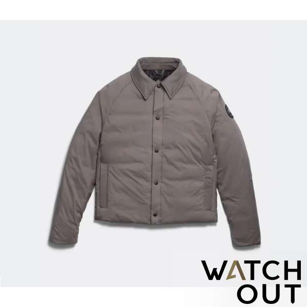 Canada Goose #2755MB 811 L Lodge Coach Jacket Black Label(Coastal Grey)