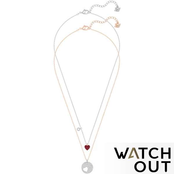 Swarovski 5255351 CRYSTAL WISHES Heart Pendant Set