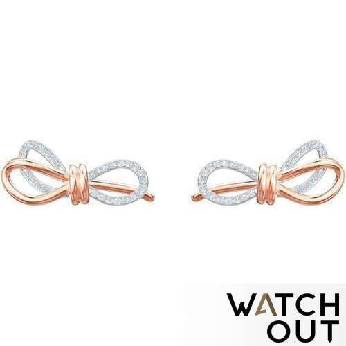 Swarovski 5447089 LIFELONG BOW PIERCED EARRINGS