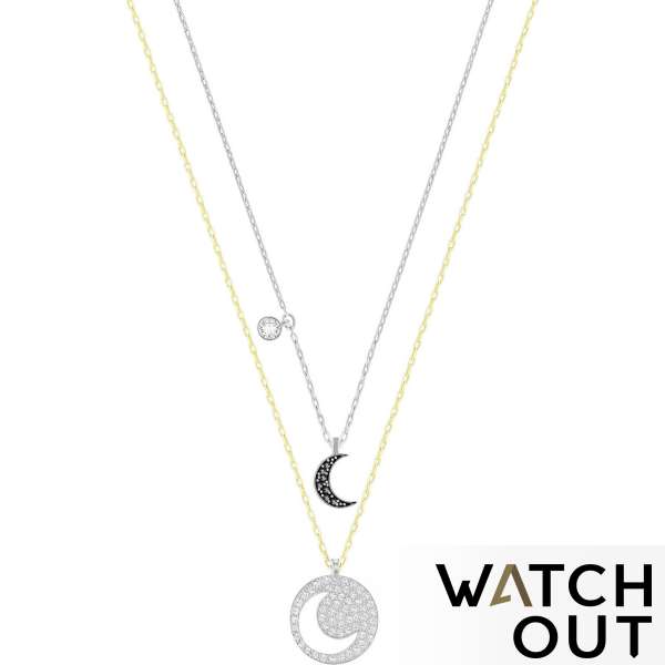 Swarovski 5272242 Crystal Wishes Moon Pendant Set