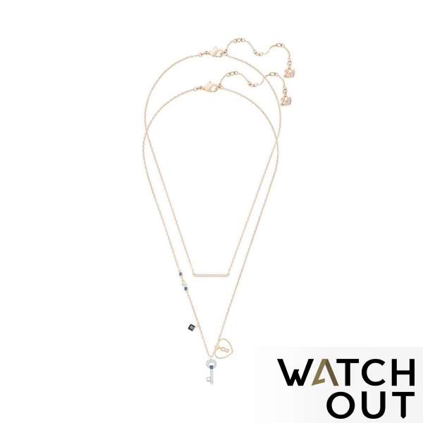 Swarovski 5273295 GLOWING OVAL Key Necklace