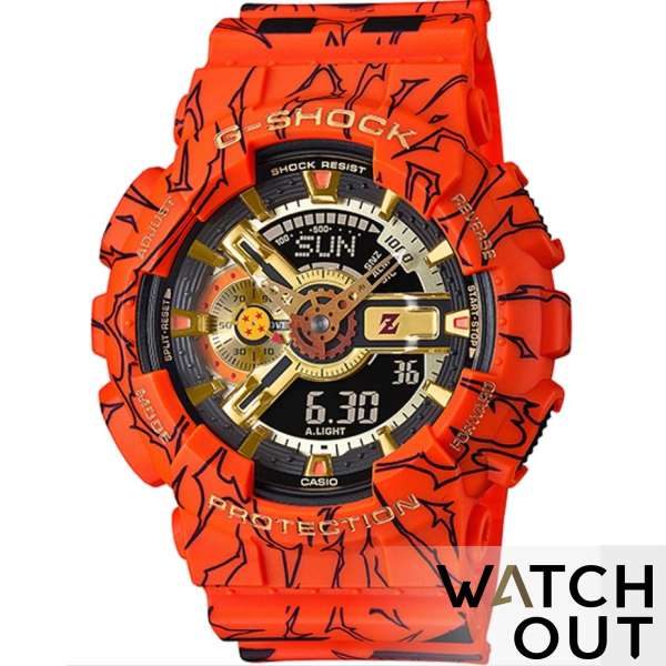 CASIO G-Shock #GA-110JDB-1A4『DRAGON BALL Z』聯乘型號