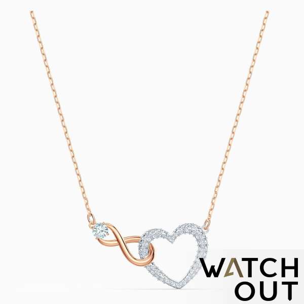 Swarovski 5518865 INFINITY Heart Necklace
