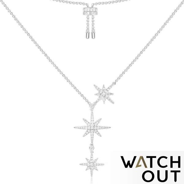 APM Monaco - METEORITES #AC3350OX Triple Météorites Adjustable Necklace